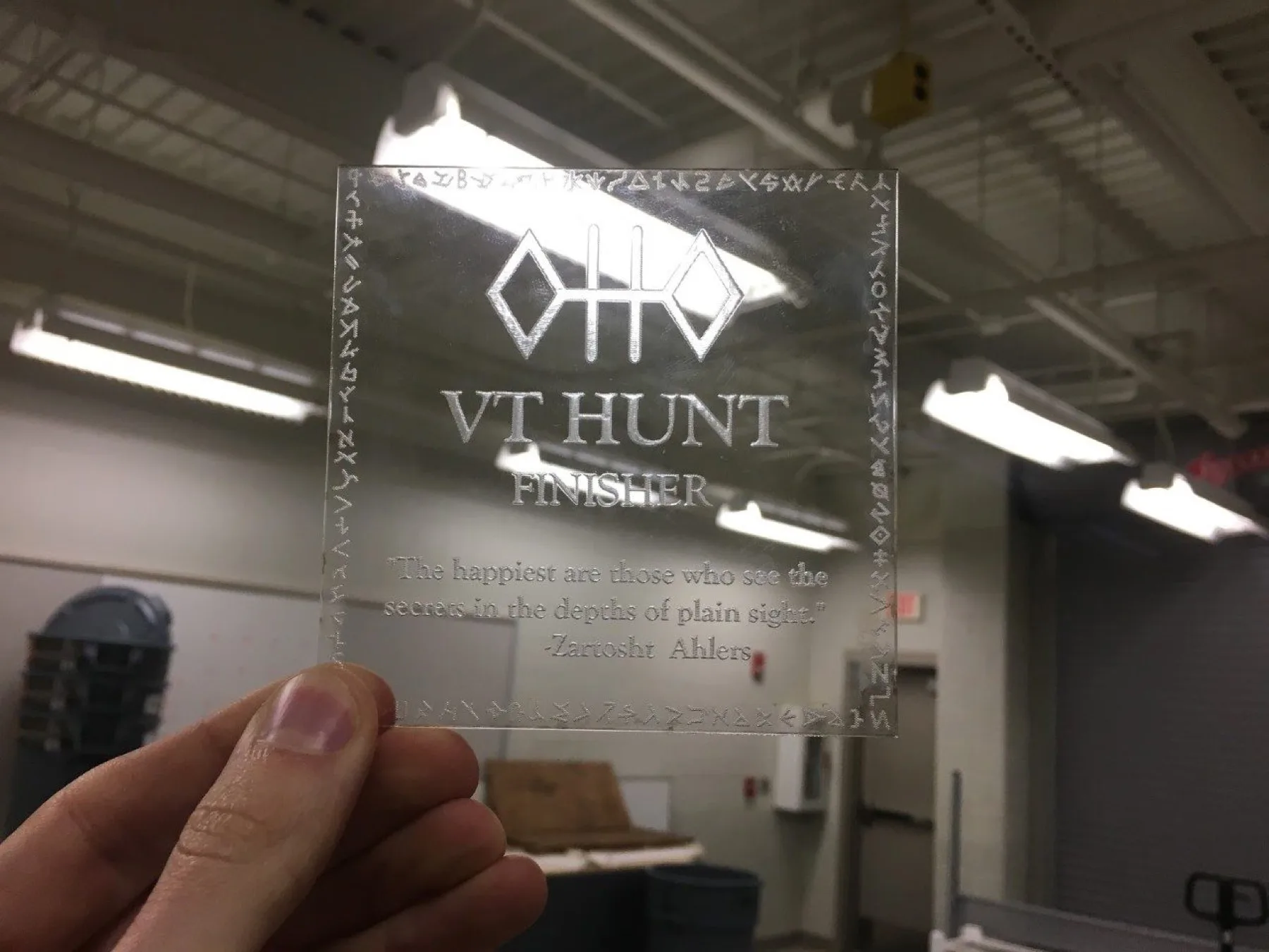 Custom clear plaque and recognition product