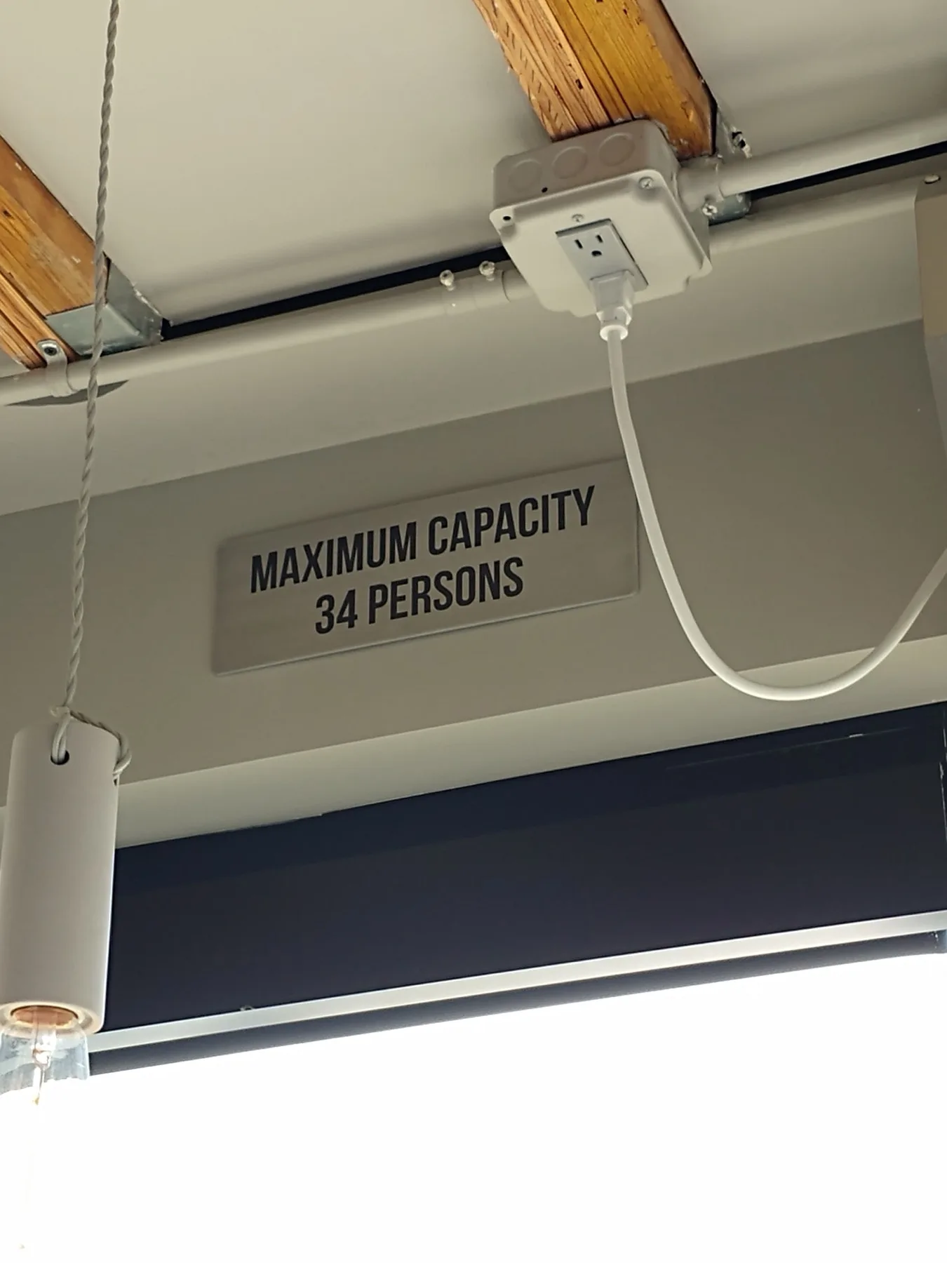Printed PVC sign in a commercial interior