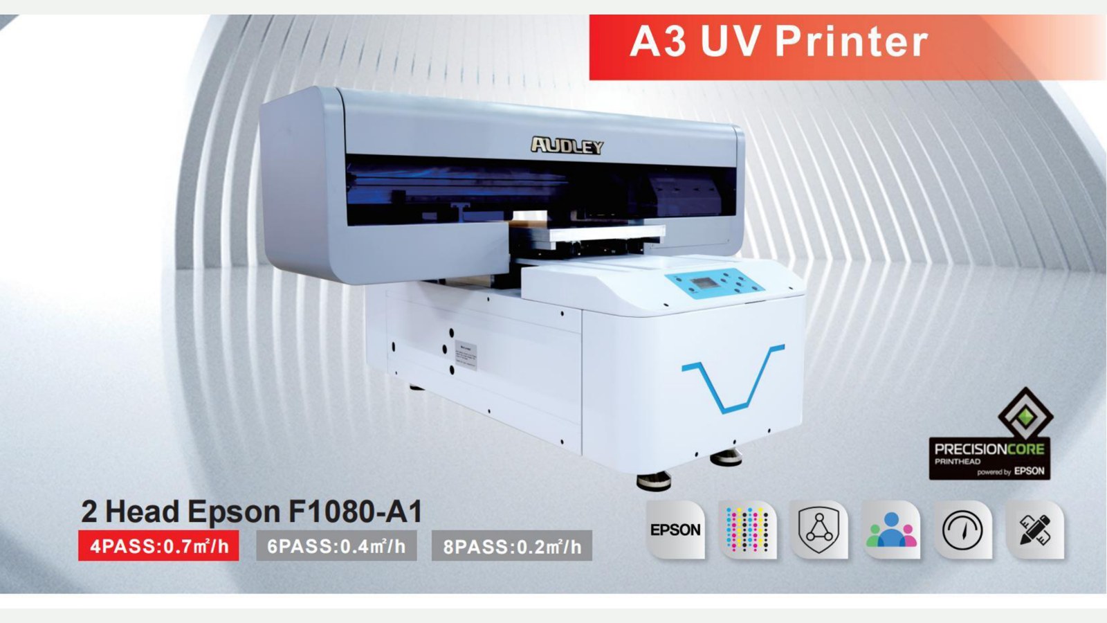 Audley A3 UV Printer F1080
