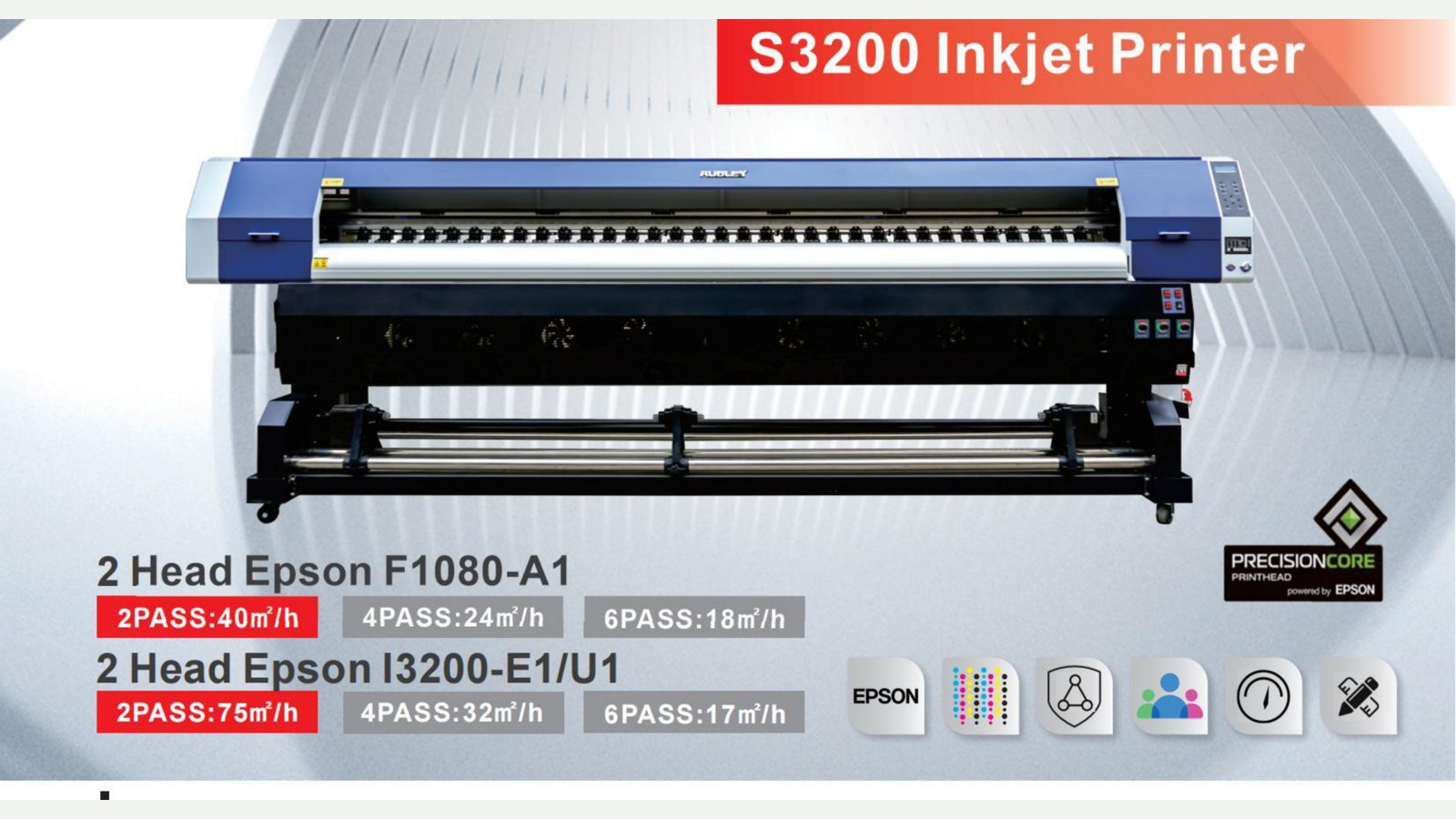 Audley 1.8m UV roll-to-roll printer