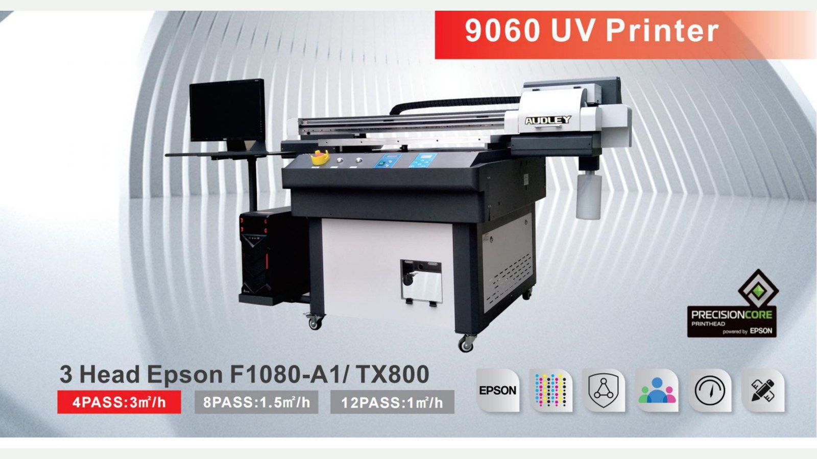 Audley UV9060 F1080 / TX800 Flatbed
