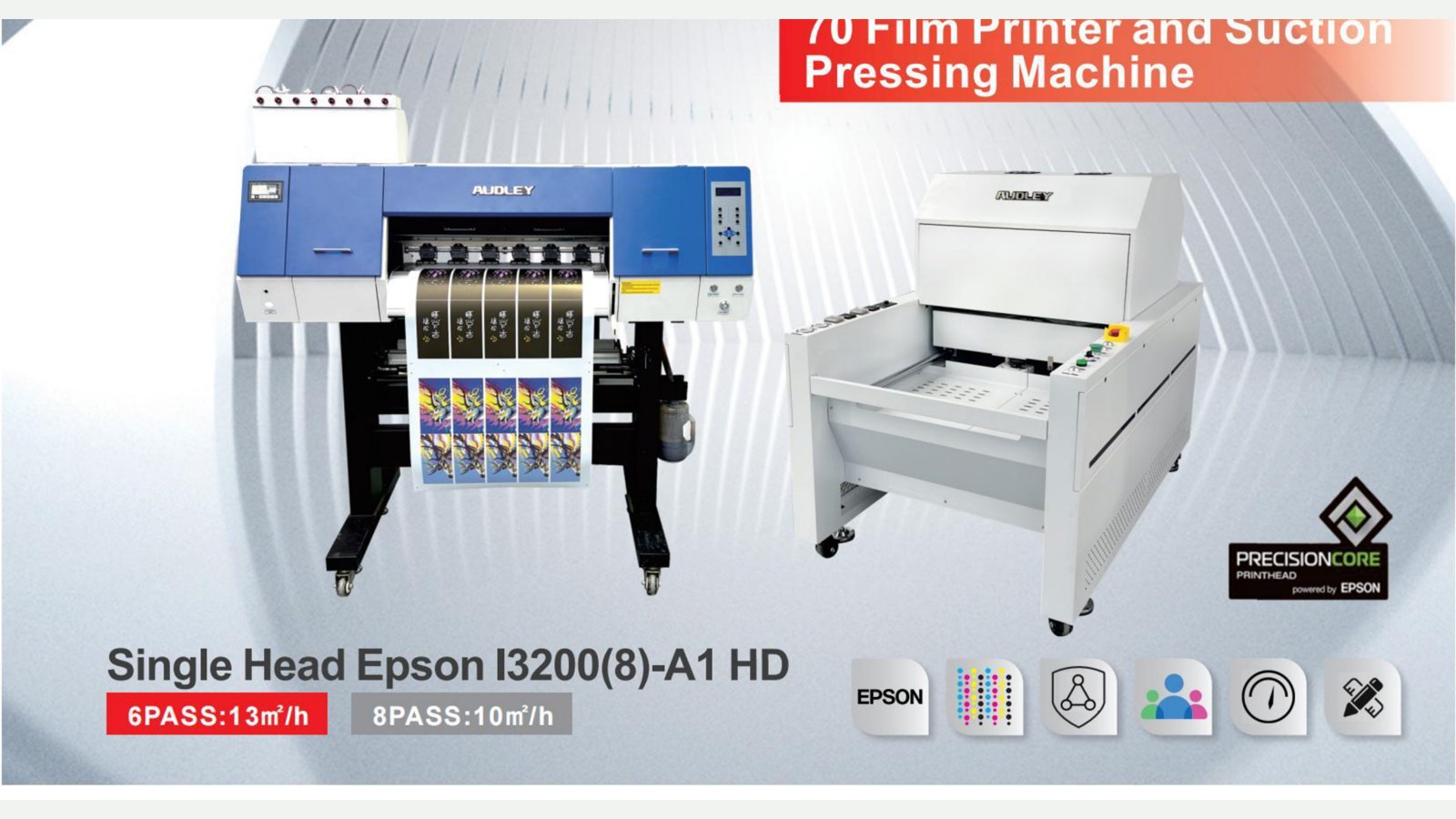 Audley 70 Film UV DTF Printer and Press
